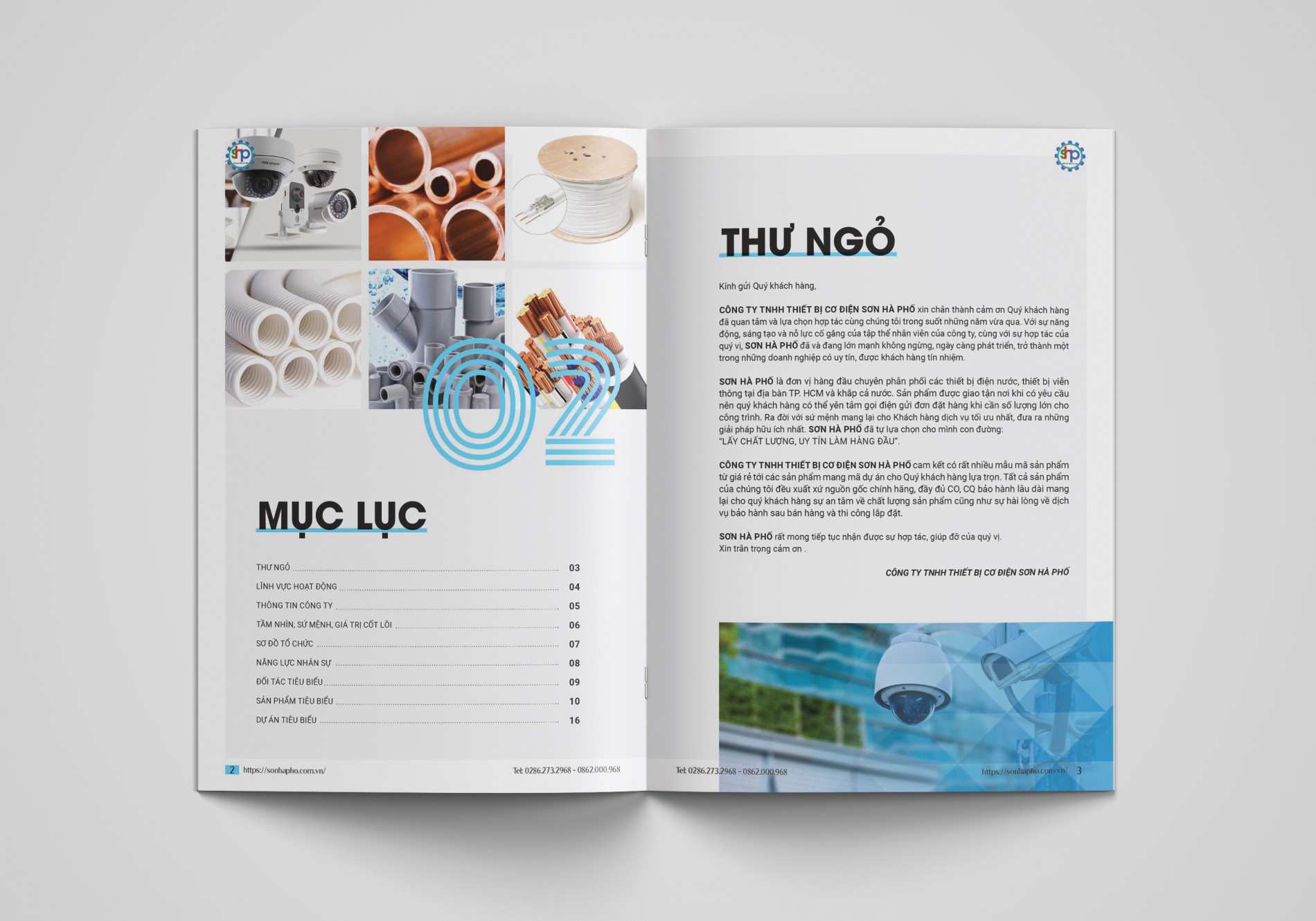 Thư ngỏ công ty cơ điện