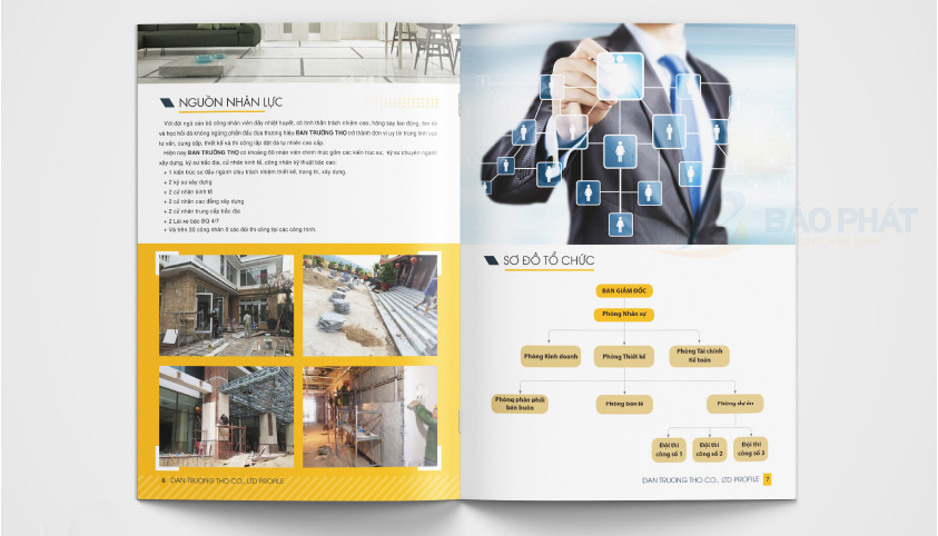 nhân lực trong hồ sơ năng lực công ty đá granite