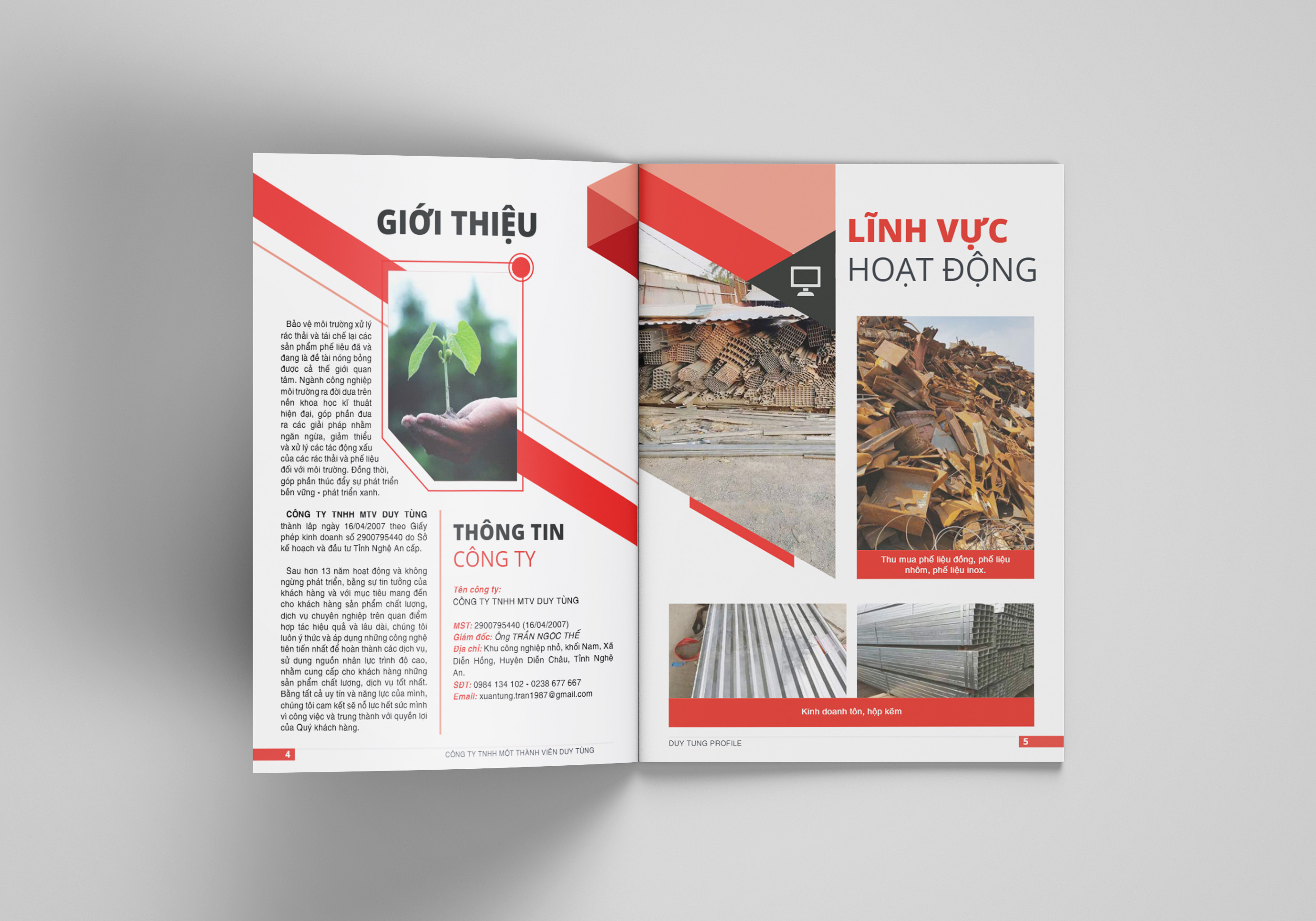 Giới thiệu công ty thu mua phế liệu - Hồ sơ năng lực công ty Duy Tùng